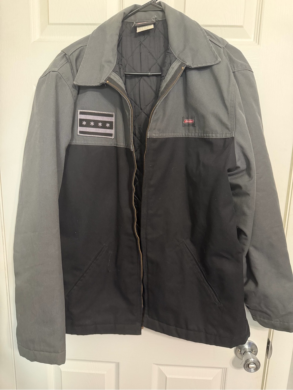 Dickies Two-Tone Lightweight Work Jacket in Gray and Black